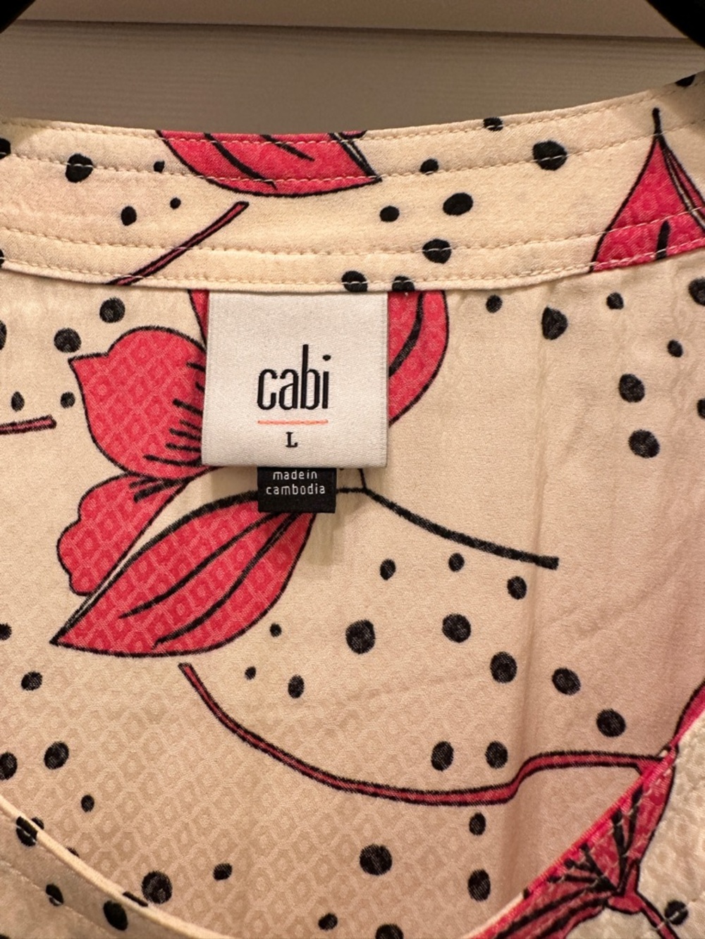 Cabi Floral Dot Print | Joyride style 4166 | size L - Picture 2 of 5